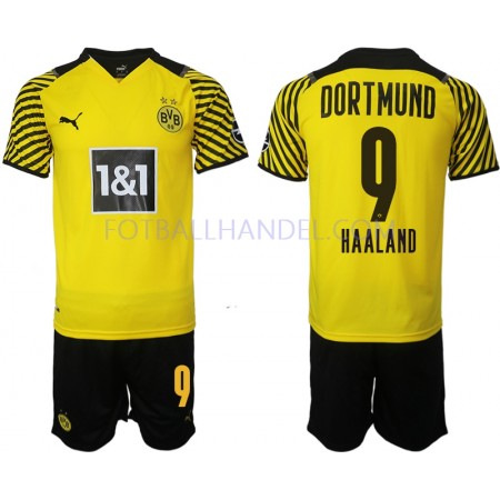 Barn Fotballdrakter BVB Borussia Dortmund Erling Haaland 9 Hjemme 2021-22 Kortermet